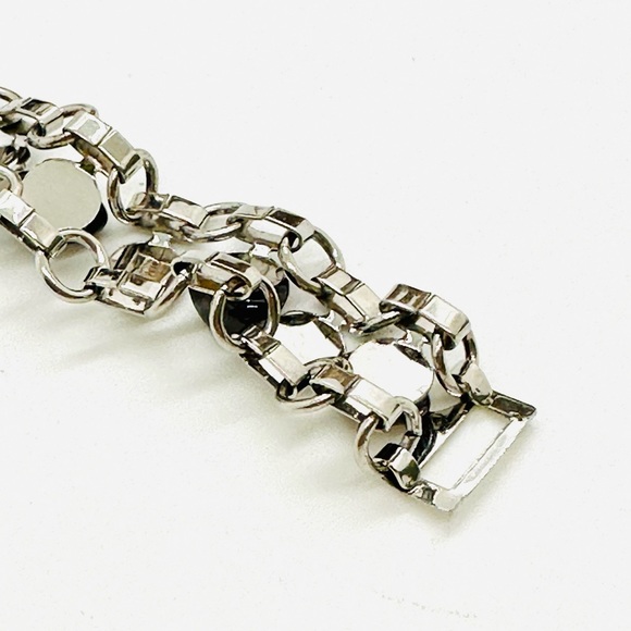 Vintage Garnet brooch and bracelet Demi parure set - Picture 13 of 16